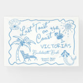 Letzter Toast am Junggeselinnen-Abschied Banner (Horizontal)