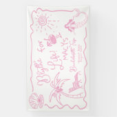 Letzter Toast am Junggeselinnen-Abschied Banner (Vertikal)