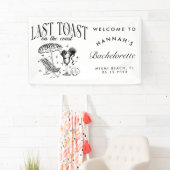 Letzter Toast am Junggeselinnen-Abschied der Küste Banner (Insitu)