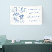 Letzter Toast am Junggeselinnen-Abschied der Küste Banner (Messeveranstaltung)