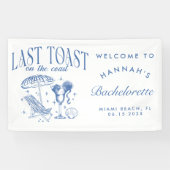 Letzter Toast am Junggeselinnen-Abschied der Küste Banner (Horizontal)