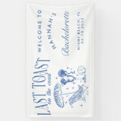 Letzter Toast am Junggeselinnen-Abschied der Küste Banner (Vertikal)