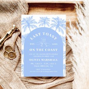 Letzter Toast am Junggeselinnen-Abschied der Küste Einladung