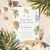 Letzter Toast am Junggeselinnen-Abschied der Küste Einladung