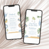 Letzter Toast am Junggeselinnen-Abschied der Küste Einladung