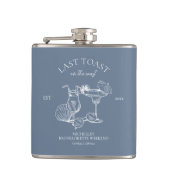 Letzter Toast am Junggeselinnen-Abschied der Küste Flachmann (Vorderseite)