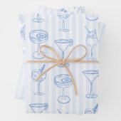 Letzter Toast am Junggeselinnen-Abschied der Küste Geschenkpapier Set (Beispiel)