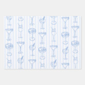 Letzter Toast am Junggeselinnen-Abschied der Küste Geschenkpapier Set (Vorderseite)