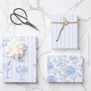 Letzter Toast am Junggeselinnen-Abschied der Küste Geschenkpapier Set