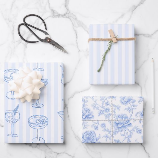 Letzter Toast am Junggeselinnen-Abschied der Küste Geschenkpapier Set (Vorderseite)