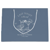 Letzter Toast am Junggeselinnen-Abschied der Küste Große Geschenktüte (Vorderseite)