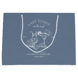 Letzter Toast am Junggeselinnen-Abschied der Küste Große Geschenktüte