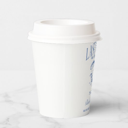 Letzter Toast am Junggeselinnen-Abschied der Küste Pappbecher (Rechts)