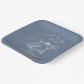 Letzter Toast am Junggeselinnen-Abschied der Küste Pappteller (Gewinkelt)