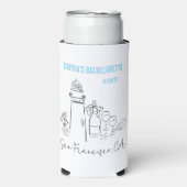 Letzter Toast am Junggeselinnen-Abschied der Küste Selters Dosenkühler (Seltzer Vorderseite)