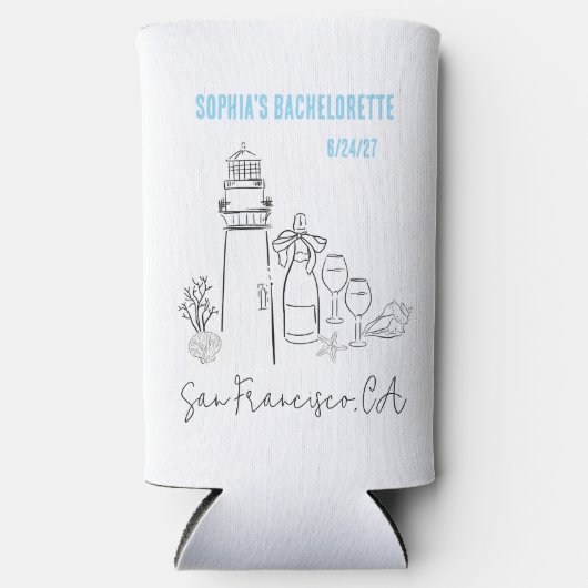 Letzter Toast am Junggeselinnen-Abschied der Küste Selters Dosenkühler (Vorderseite)