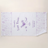 Letzter Toast am Junggeselinnen-Abschied der Küste Strandtuch (Vorderseite)