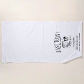 Letzter Toast am Junggeselinnen-Abschied der Küste Strandtuch (Vorderseite)