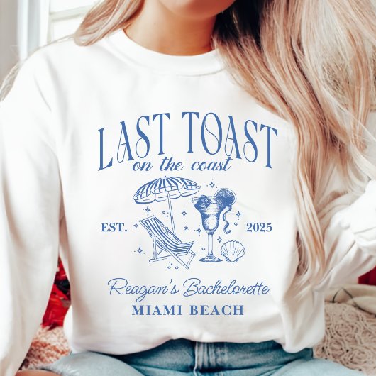Letzter Toast am Junggeselinnen-Abschied der Küste Sweatshirt