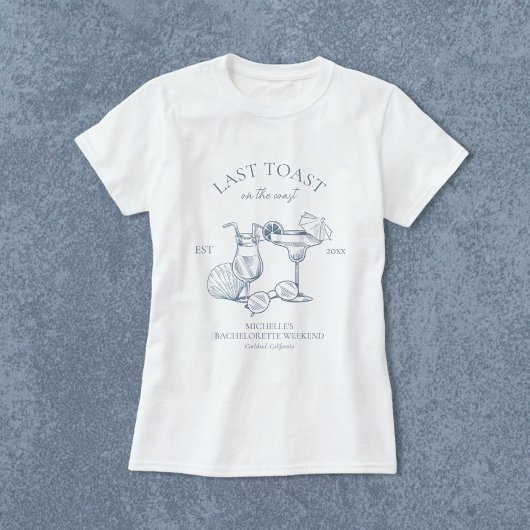Letzter Toast am Junggeselinnen-Abschied der Küste T-Shirt