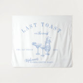 Letzter Toast am Junggeselinnen-Abschied der Küste Wandteppich (Vorderseite (Horizontal))