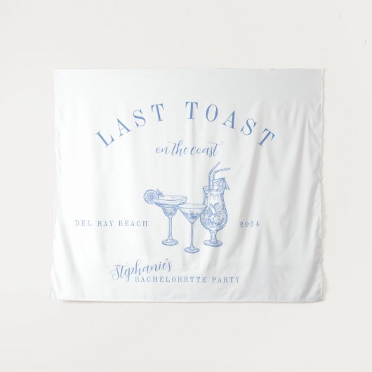 Letzter Toast am Junggeselinnen-Abschied der Küste Wandteppich (Vorderseite (Horizontal))