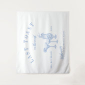 Letzter Toast am Junggeselinnen-Abschied der Küste Wandteppich (Vorderseite)