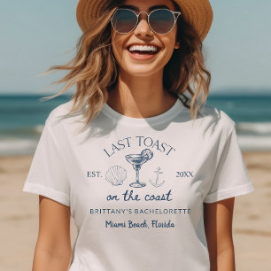 Letzter Toast am Küstenstrand-Junggesellinnenabsch T-Shirt