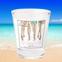 Letzter Toast am Strand Bikini Junggesellinnenabsc