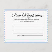 Letzter Toast Am Strand Datum Nachtkarte Hinweiskarte (Vorderseite)