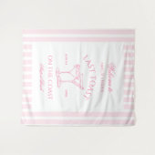 Letzter Toast am Strand Pink Bachelorette Wandteppich (Vorderseite (Horizontal))