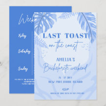 Letzter Toast an der Küste Blauer Junggeselinnen-A