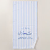 Letzter Toast an der Küste | Die Braut Strandtuch (Vorderseite)