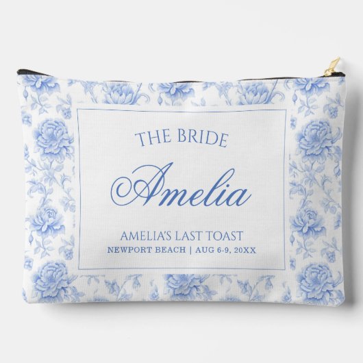 Letzter Toast an der Küste | Die Braut Zubehörtasche (Rückseite)