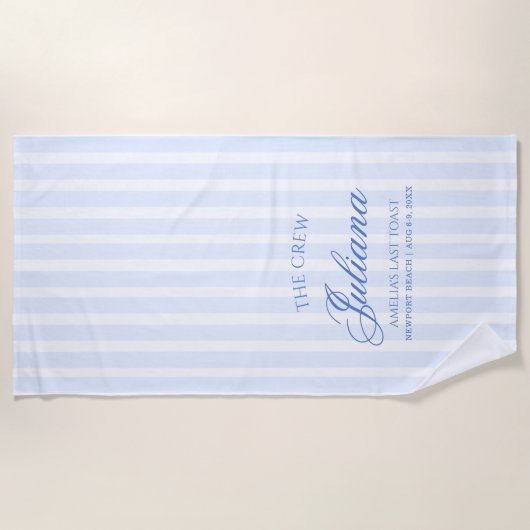 Letzter Toast an der Küste | Die Crew Strandtuch (Vorderseite)
