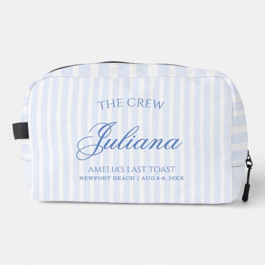 Letzter Toast an der Küste | Die Crew Waschbeutel (Vorderseite)