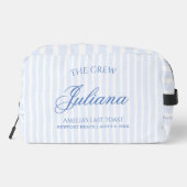 Letzter Toast an der Küste | Die Crew Waschbeutel (Rückseite)