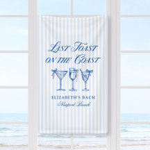 Letzter Toast an der Küste Elegante handgezeichnet