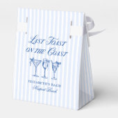 Letzter Toast an der Küste Elegante handgezeichnet Geschenkschachtel (Rückseite)