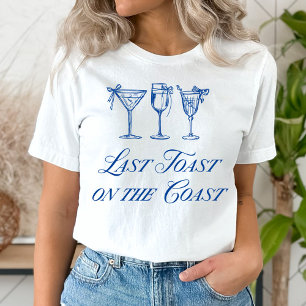 Letzter Toast an der Küste Elegante handgezeichnet T-Shirt
