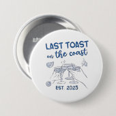 Letzter Toast an der Küste, gegründet 2025 Button (Vorne & Hinten)