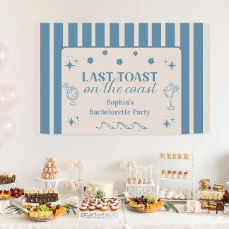 Letzter Toast An Der Küste Junggesellinnen-Abschie Banner