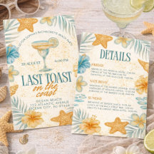 Letzter Toast an der Küste Junggesellinnen Strandw