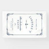 Letzter Toast an der Küste! Junggesellinnenabschie Banner (Horizontal)