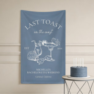 Letzter Toast an der Küste Junggesellinnenabschied Banner