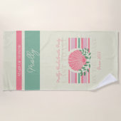 Letzter Toast an der Küste - Nautical Bachelorette Strandtuch (Vorderseite)