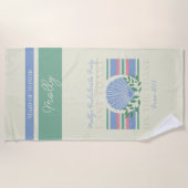 Letzter Toast an der Küste - Nautical Bachelorette Strandtuch (Vorderseite)