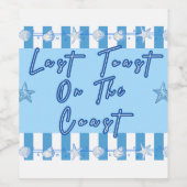 Letzter Toast an der Küste Weinetikett (Einzelnes Label)