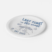 Letzter Toast an der Ostküste 2025 Pappteller (Schrägansicht)