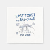 Letzter Toast an der Ostküste 2025 Serviette (Vorderseite)